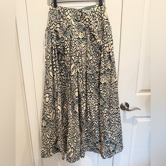 FREE PEOPLE Miss You Most Wide Leg Pants size 4 Olive Combo NWT Palazzo Y2K NWT - Picture 4 of 12